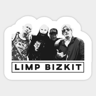 Limp Bizkit Black And White Nu Metal Sticker